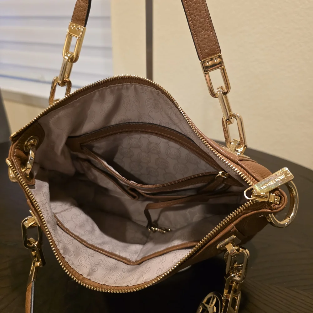 Michael Kors Small Brooke Bag w/Gold Hardware